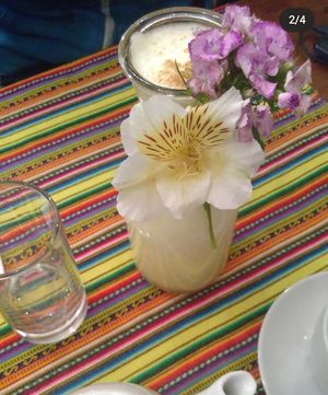 Pineapple Juice at Vida Vegan Bistro in Cusco