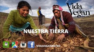 Sin nuestros agricultores no seriamos nada. 
En esta ocasión les 
 agradecemos por sus alimentos. at Vida Vegan Bistro in Cusco