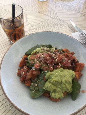 Vegan Sweet Potato & Red Bean Bowl  at Naar RestoBar in St Julians