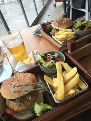 The vegan burger was amazing! at Naar RestoBar in St Julians