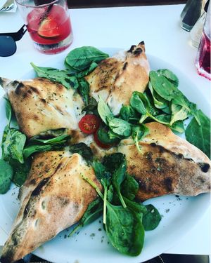 Vegan Star Calzone Pizza at Naar RestoBar in St Julians