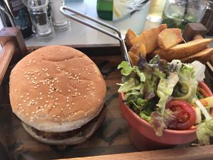 Vegan Burger at Naar RestoBar in St Julians