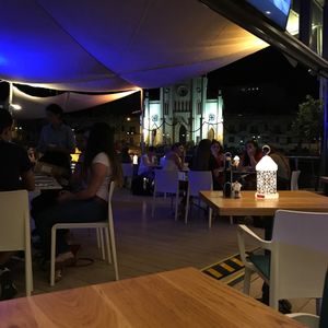 at night at Naar RestoBar in St Julians