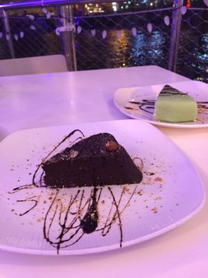 Vegan cake at Naar RestoBar in St Julians