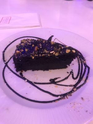 Chocolate fudge cake (vegan, of course) at Naar RestoBar in St Julians