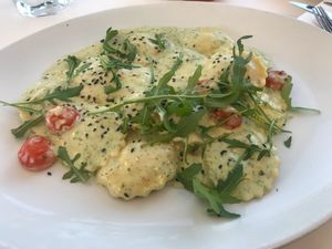 Cashew ravioli at Naar RestoBar in St Julians