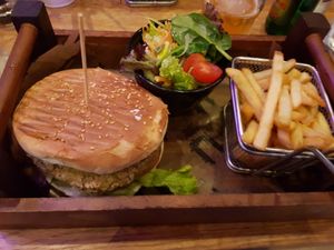 Vegan Burger at Naar RestoBar in St Julians