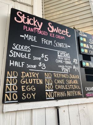 Signage 2021 at Sticky Sweet in Portland