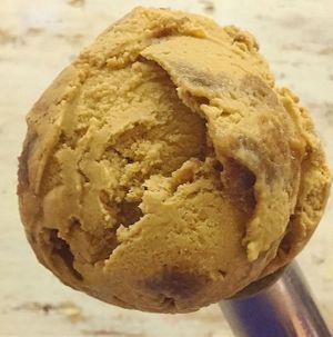 Pumpkin Ginger Crumble ice cream (vegan & gluten-free) at Sticky Sweet in Portland