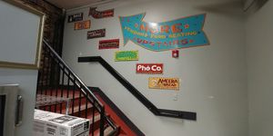 Up these stairs at the back of the first level to reach Sticky Sweet!  at Sticky Sweet in Portland