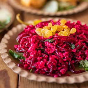 Bakblik - beet and bulgur salad at Bakblik in Ospel