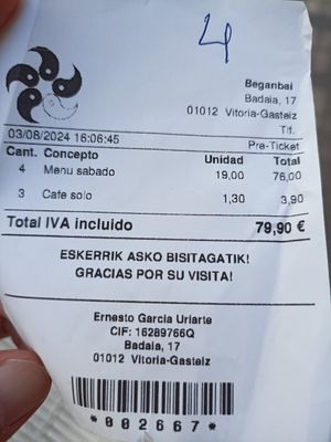  at Beganbai in Vitoria Gasteiz