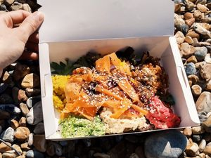 vegan Buddha Bowl to go at Larder in Brighton