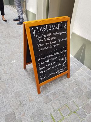 Day menu at Pura in Luzern