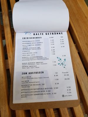 Menu 4 at Pura in Luzern