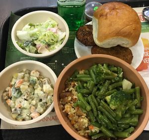 Vegan Restaurant. This was 700 Rubbles, ca. 10€ . Awesome taste, loads of selections. Healthy Fresh. All above was Vegan at Jagannath - Prospect Mira in Moscow