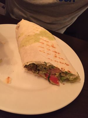 Falafel wrap at Ugol in Moscow