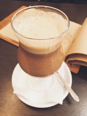 Cacao with coconut milk at Ugol in Moscow