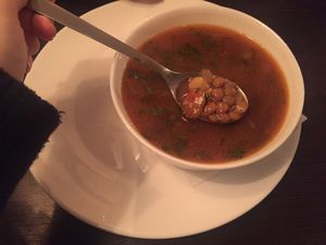Lentil soup  at Ugol in Moscow