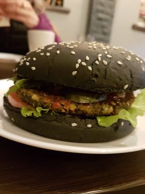 Burger ?  at Ugol in Moscow