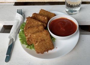 Tofu Nuggets at Ugol in Moscow