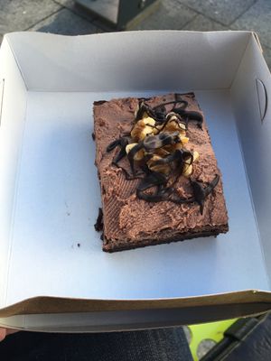 Vegan brownie  at A Tad Whimsy in Hobart