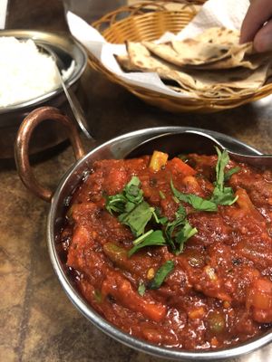 Veg Jal Freizi with Parantha and rice  at Master of India in Taupo