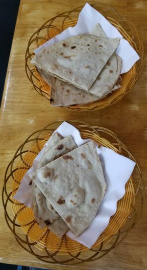 Vegan Roti & Parantha breads. at Master of India in Taupo
