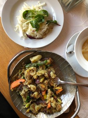 Vegan Grostl at Gasthof Mauth in St Johann In Tirol