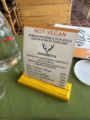 The business is not vegetarian   at Machima in Ajijic