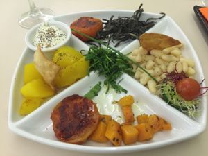 first course at Yerbabuena - Hileras in Madrid