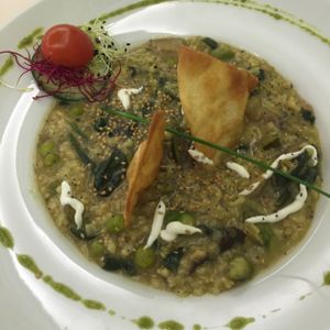 risotto as main course  at Yerbabuena - Hileras in Madrid