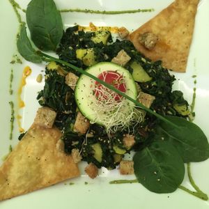 Catalan sautéed vegetable starter at Yerbabuena - Hileras in Madrid