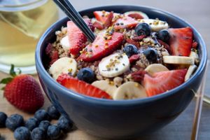 acai smoothie bowl at Graze in Antibes