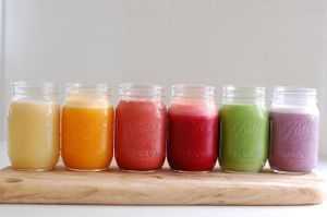 drink your rainbow ! / l'arc en ciel des fruits et legumes vous attend.. at Graze in Antibes