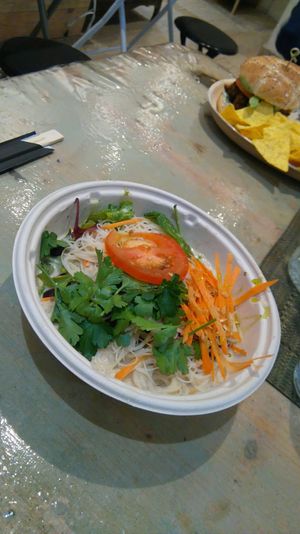Coconut ramen with pinto beans at Graze in Antibes