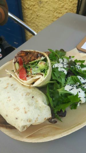 Falafel Wrap at Graze in Antibes