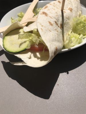 Falafel wrap  at Graze in Antibes