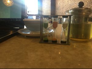 perfect tea timer   at Tiwari Tea House in Footscray