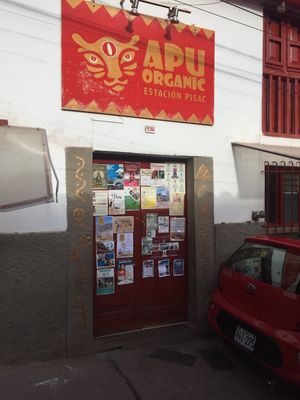 Entrance at Apu Organic Nativo in Pisac