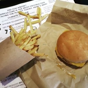 cheeseburger!!! at Earth Restaurant & Takeaway in Petersfield