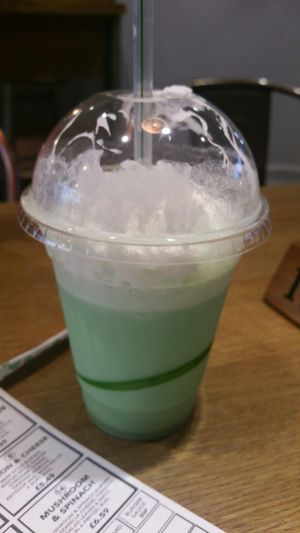 Mint Milkshake at Earth Restaurant & Takeaway in Petersfield