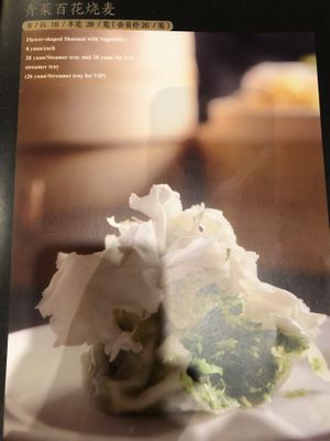 Beautiful veg dumpling at FengLin Ge in Datong