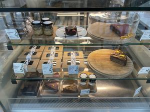 dessert fridge   at Plant Cafe in Hamala
