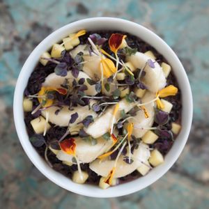 forbidden rice  at Plant Cafe in Hamala