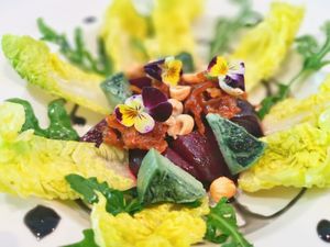 Roasted Beetroot Salad 🥗 😋 at Plant Cafe in Hamala