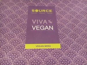 Vegan menu  at Source in York