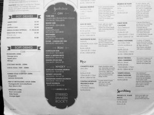 Menu as at Sept 2019 at Source in York