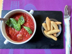 Albóndigas  at Sa Cova in Mallorca