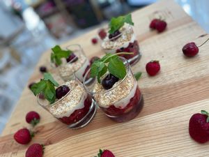 Tiramisu de frutos rojos,  esto encuentras solo en Sa Cova 😋 at Sa Cova in Mallorca